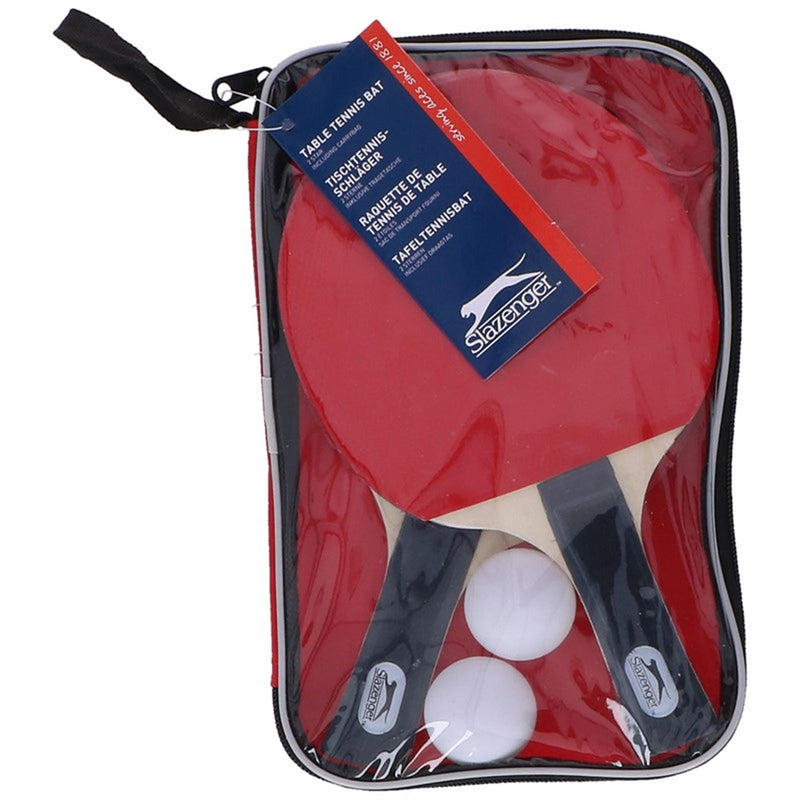 Afbeelding laden in galerijviewer, Slazenger tafeltennisset in luxe etui met 2 batjes en 2 ballen