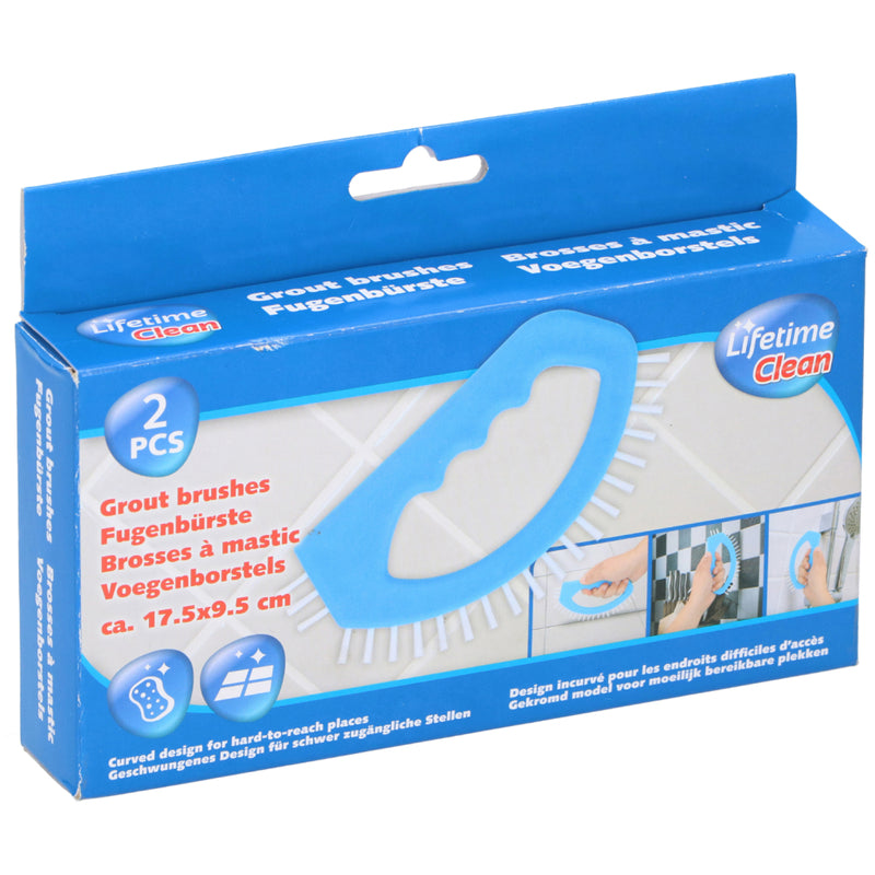 Afbeelding laden in galerijviewer, Lifetime clean voegenborstel 2 stuks blauw wit