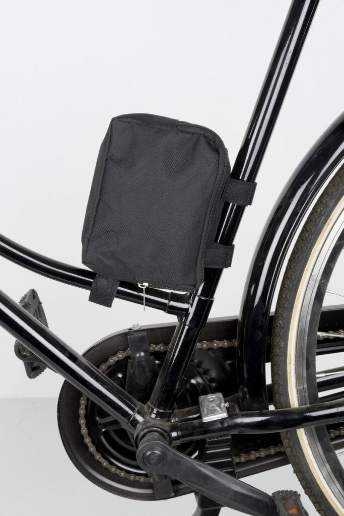 Load image into Gallery viewer, Dunlop mini voetpomp luchtpomp bandenpomp inclusief 3 adapters analoge drukmeter met opbergtas