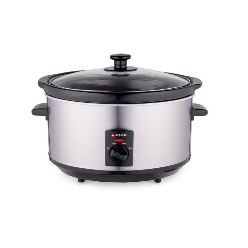 Load image into Gallery viewer, Alpina slowcooker 3.5l 240w rvs zwart