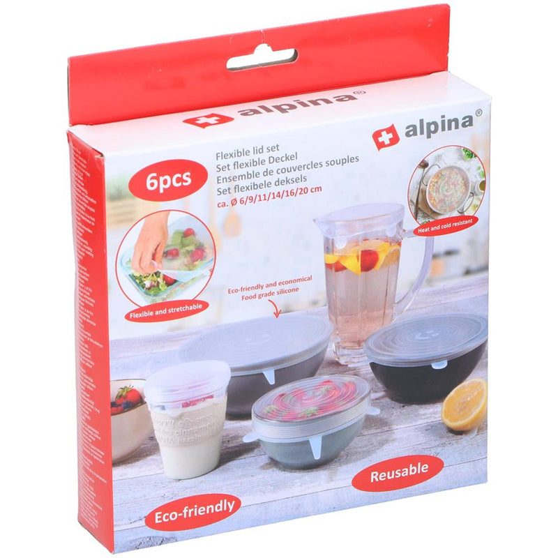 Load image into Gallery viewer, Alpina flexibele dekselset 6-delig (6 9 11 14 16 20cm)