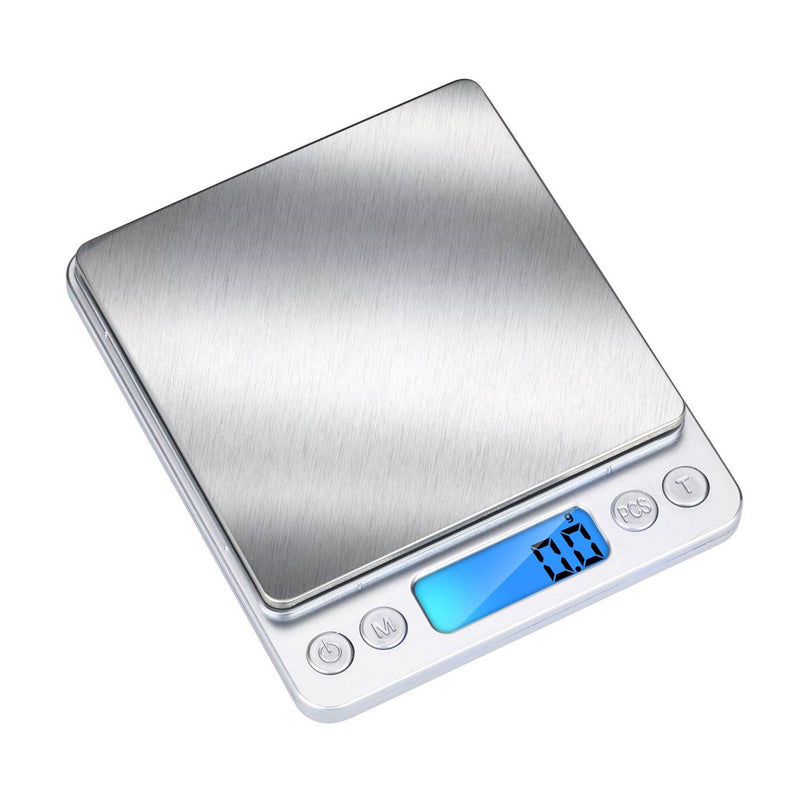 Load image into Gallery viewer, Alpina keukenweegschaal digitaal - precisie weegschaal keuken met 2 bakjes - digitale keukenweegschaal met tarra functie en kom - lcd display