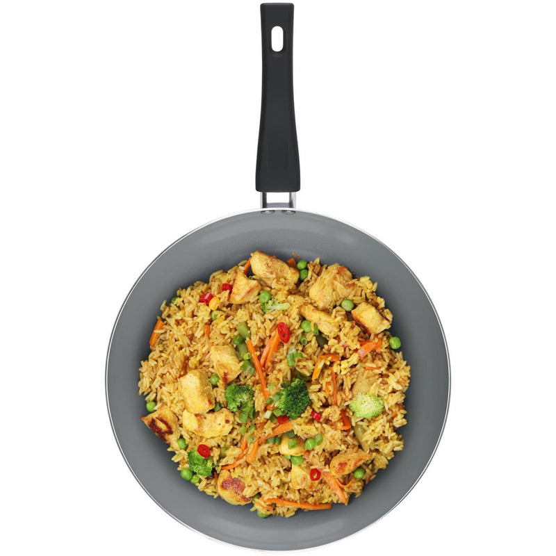 Load image into Gallery viewer, Alpina wokpan 28 cm – inductie pan – keramische antiaanbaklaag – pfas vrij – aluminium