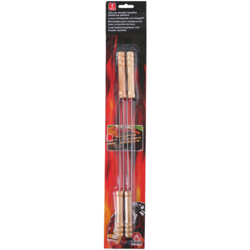 Afbeelding laden in galerijviewer, Bbq barbecue pennen spiezen 38.5cm 4 stuks