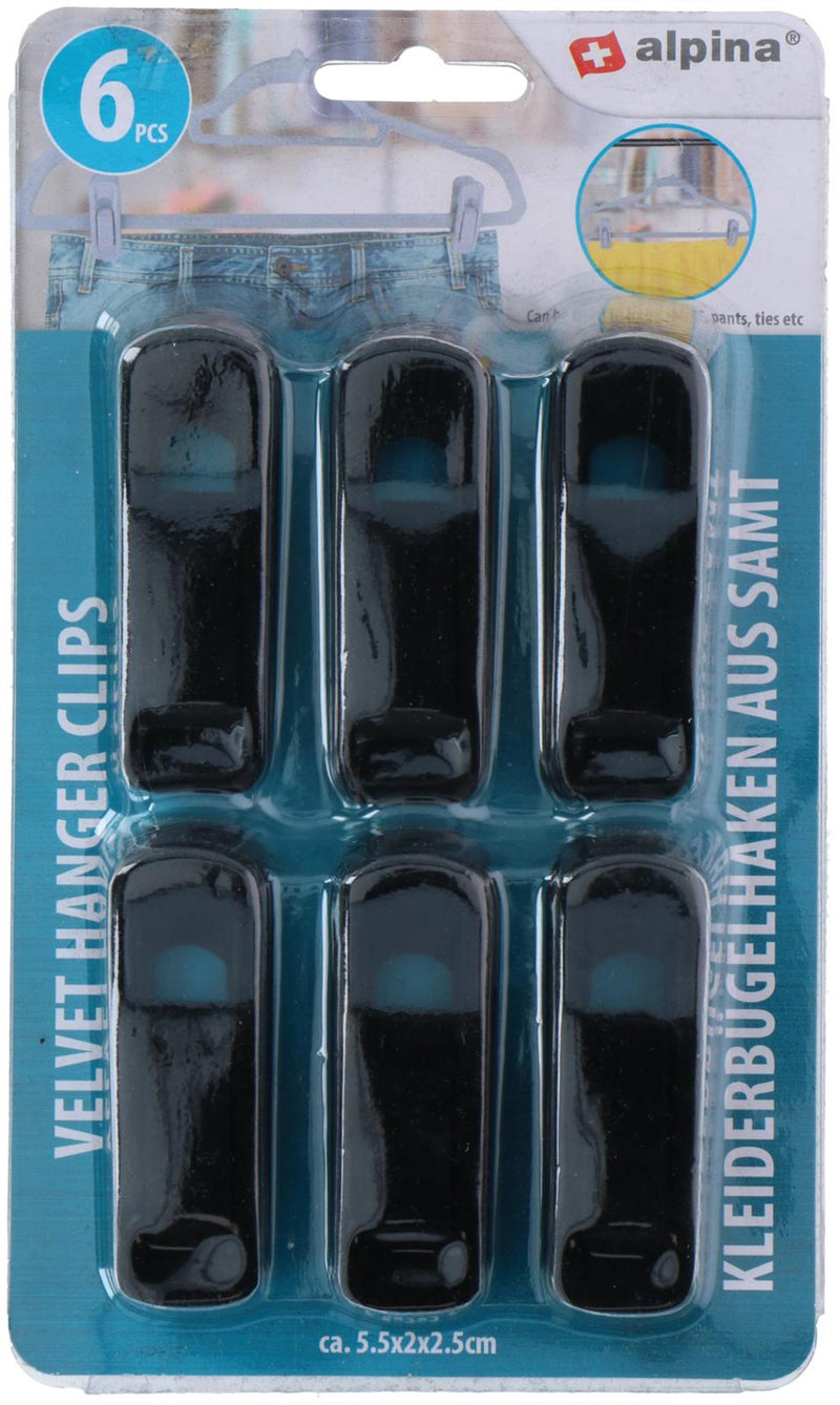 Load image into Gallery viewer, Alpina knijpers voor kleerhangers 6 stuks op kaart 5,5x2x2,5cm