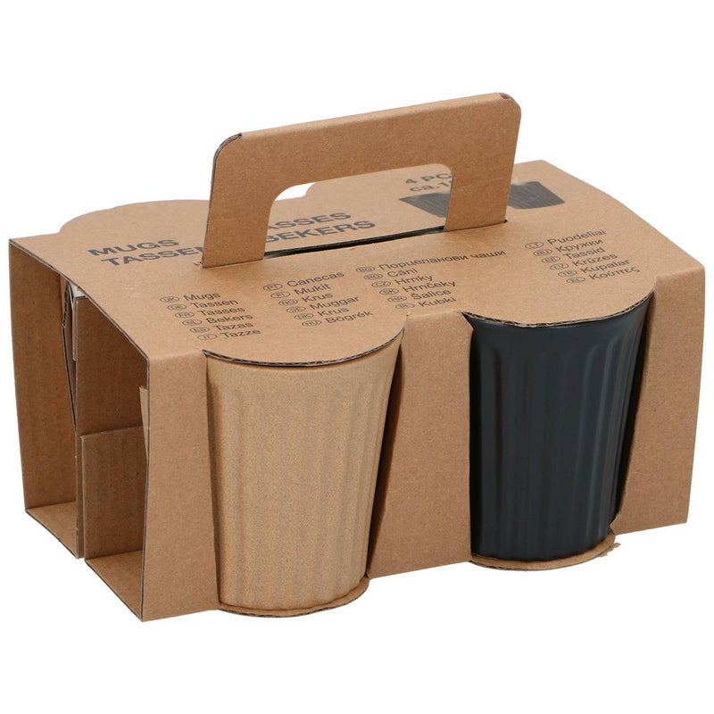 Afbeelding laden in galerijviewer, Mokje aardewerk 150ml set a 4 stuks