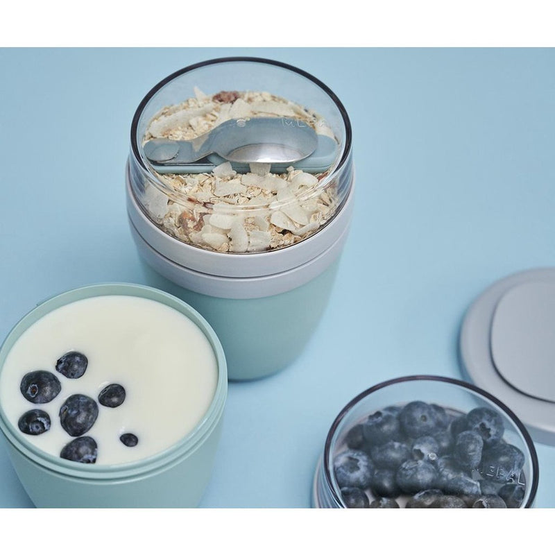 Afbeelding laden in galerijviewer, Mepal ellipse lunchpot 500 + 200 ml nordic green