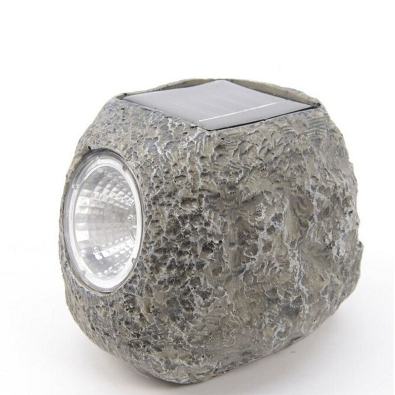 Load image into Gallery viewer, Overige merken solarlamp steen grijs polyresin