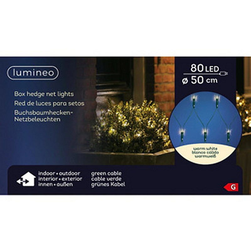 Load image into Gallery viewer, Lumineo Lumineo LED Netverlichting voor Buxus Groen Warm Wit D50cm IP44