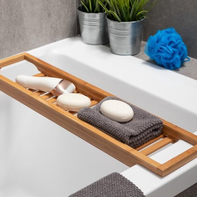Afbeelding laden in galerijviewer, Bathroom solutions bamboe badrek 64x15 cm