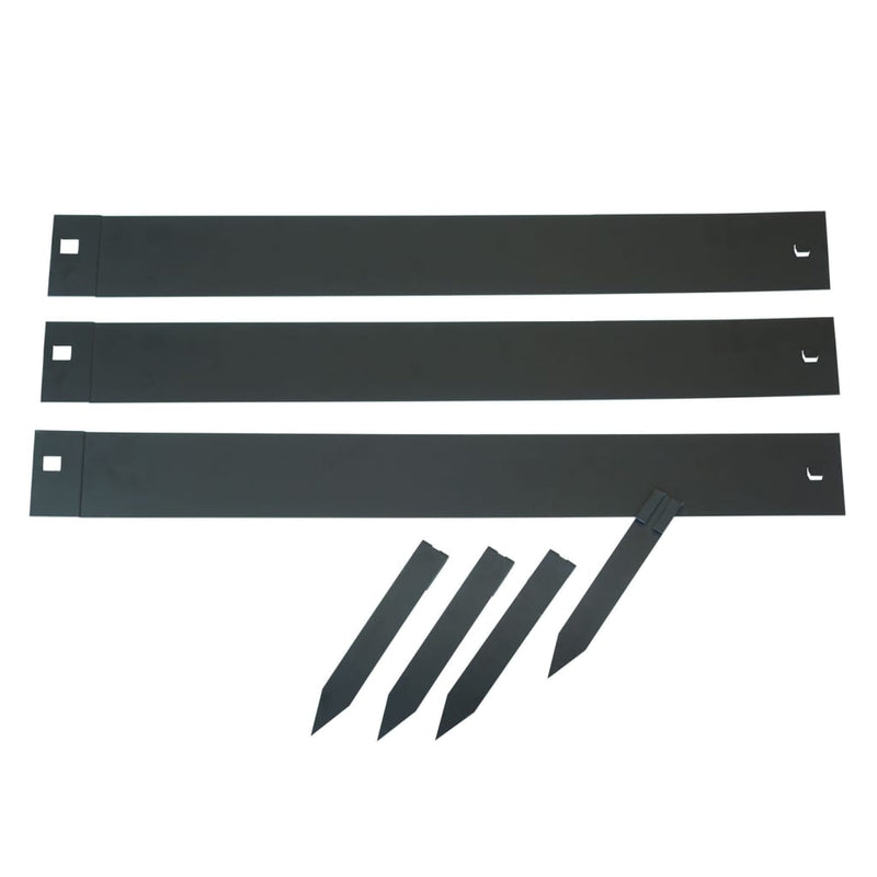 Load image into Gallery viewer, Nature borderranden 3 st 91,4x10,2 cm zwart