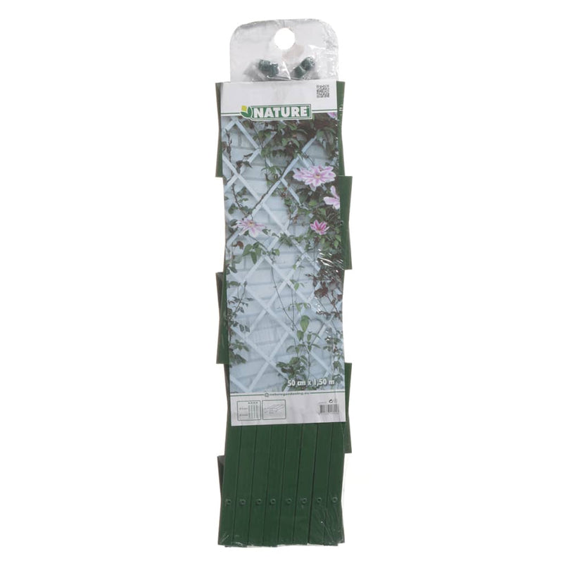 Load image into Gallery viewer, Nature tuinlatwerk 50x150 cm pvc groen 6040702
