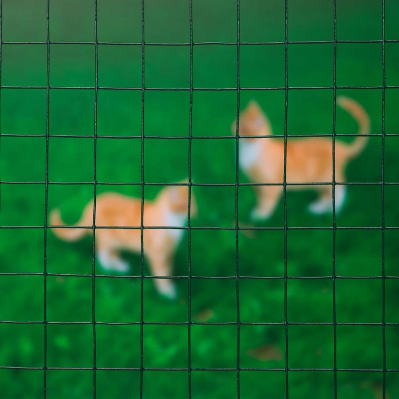 Load image into Gallery viewer, Nature gaas vierkant 25 mm 1x2,5 m m kunststof gecoat staal groen