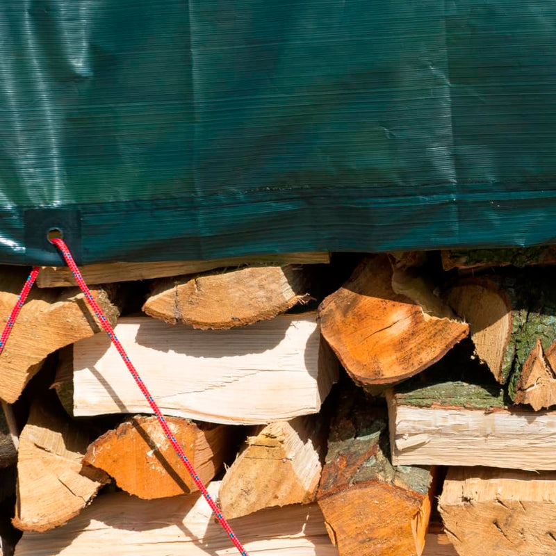 Load image into Gallery viewer, Nature afdekzeil hout 5 x 6 m pe groen 6072420