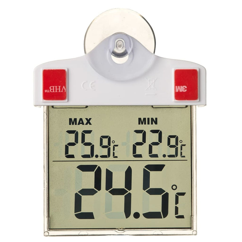Load image into Gallery viewer, Nature raamthermometer digitaal 13x10x3 cm 6080078