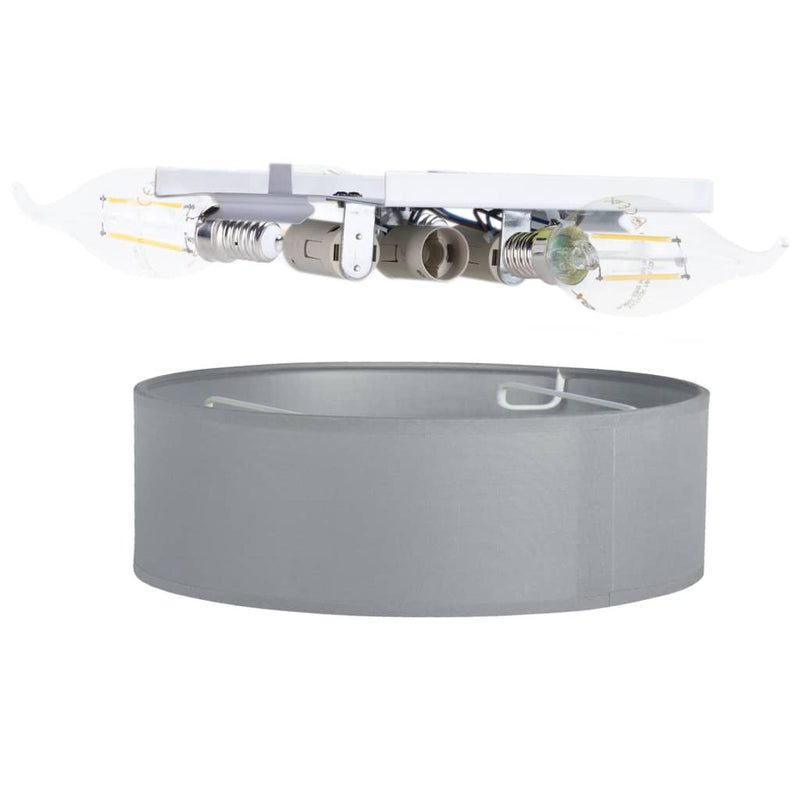 Load image into Gallery viewer, Smartwares Plafondlamp 40x40x10 cm grijs
