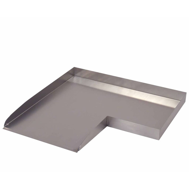 Load image into Gallery viewer, Ubbink watervalplaat wolga linkerhoekelement roestvrij staal