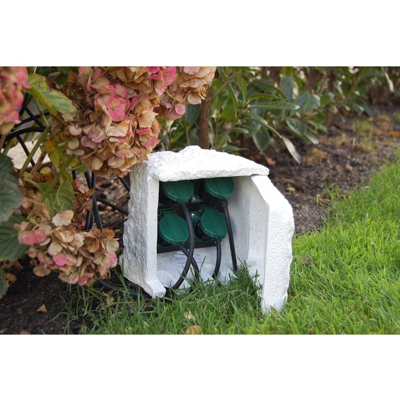 Load image into Gallery viewer, Ubbink buitenstekker decoratief steen look 1354108