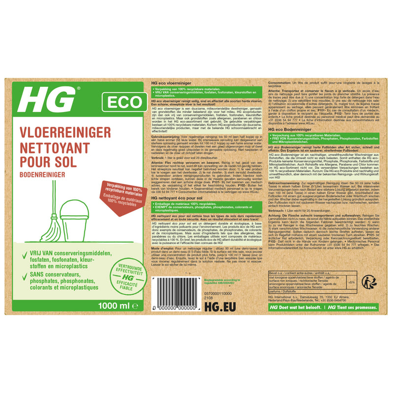 Load image into Gallery viewer, Hg eco vloerreiniger 1000ml