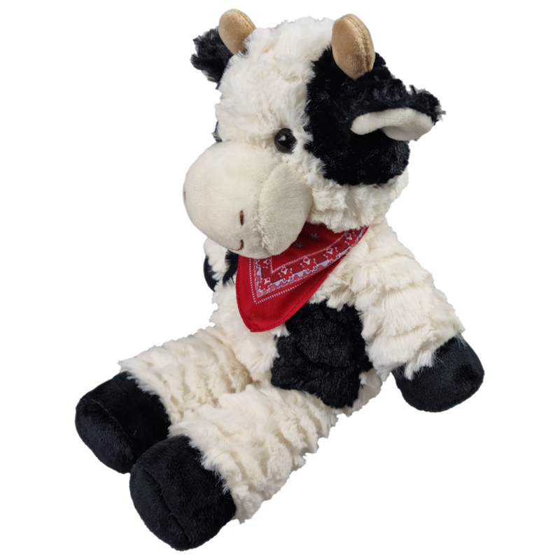 Load image into Gallery viewer, Knuffelkoe met sjaaltje. 27 cm.