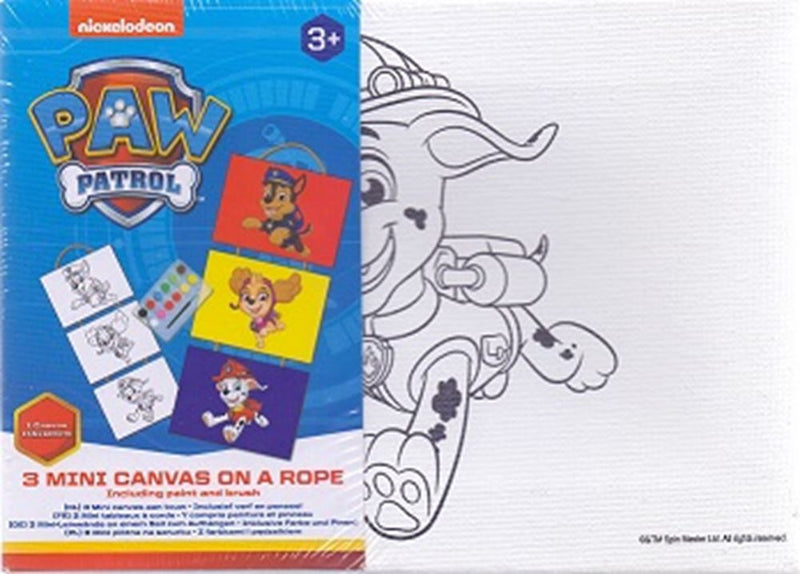 Load image into Gallery viewer, Paw patrol 3 mini canvas aan touw.(12 st