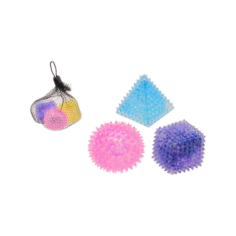 Load image into Gallery viewer, Johntoy slow rise squeeze glitter vormen - 3st.