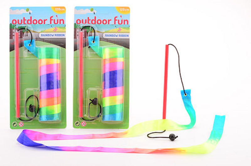 Load image into Gallery viewer, Johntoy outdoor fun rainbow ribbon. 3+