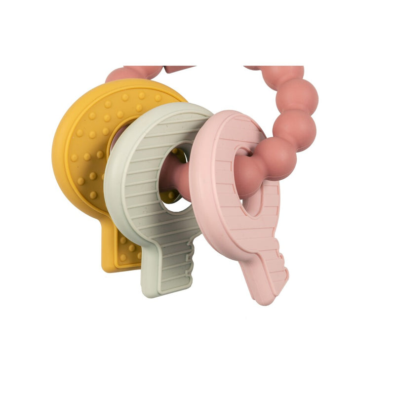 Load image into Gallery viewer, Little dutch bijtring silicone sleutelbos roze