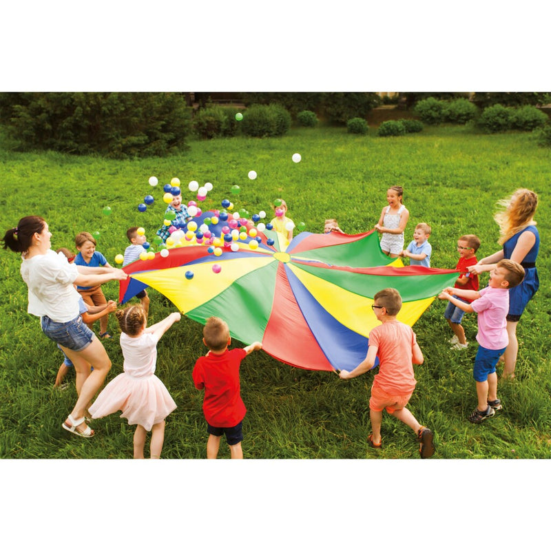 Load image into Gallery viewer, Outdoor play parachutedoek met ballen