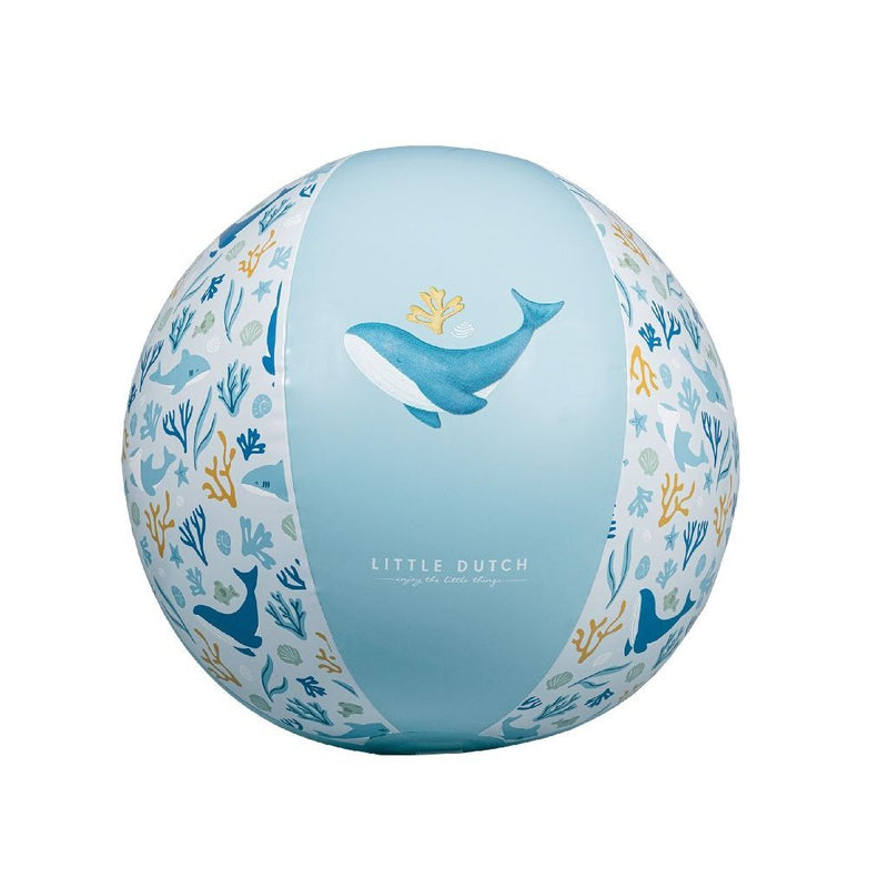 Load image into Gallery viewer, Rubo toys little dutch ocean dreams strandbal blauw, 35cm