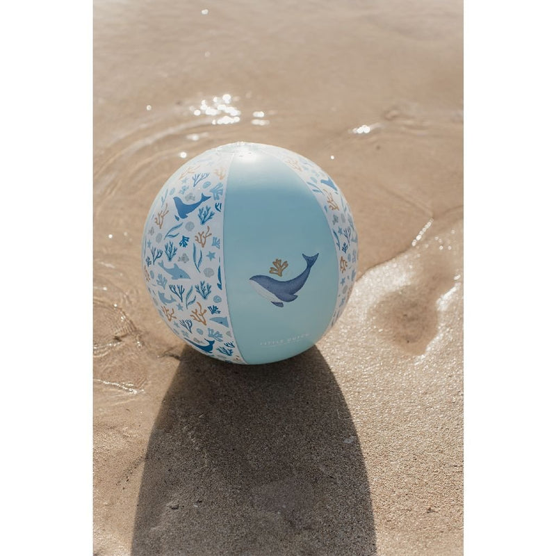 Load image into Gallery viewer, Rubo toys little dutch ocean dreams strandbal blauw, 35cm