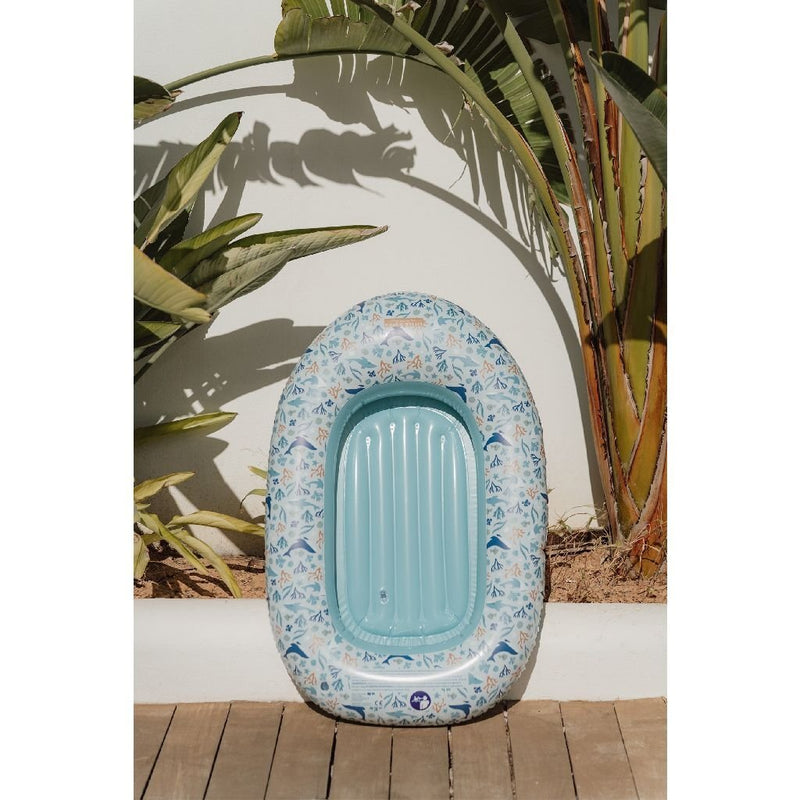 Load image into Gallery viewer, Little dutch ocean dreams opblaasboot 100x67 cm blauw