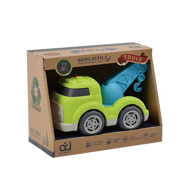 Load image into Gallery viewer, Overige merken bioplastic sleepwagen 18 cm blauw groen