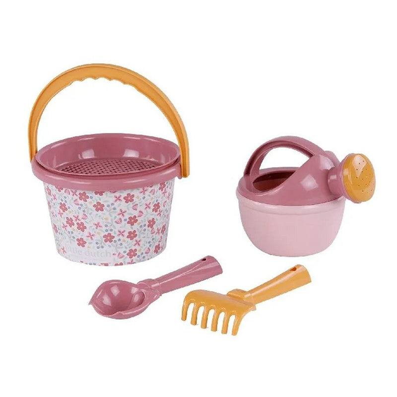 Load image into Gallery viewer, Little dutch pink flower strandset 5-delig roze