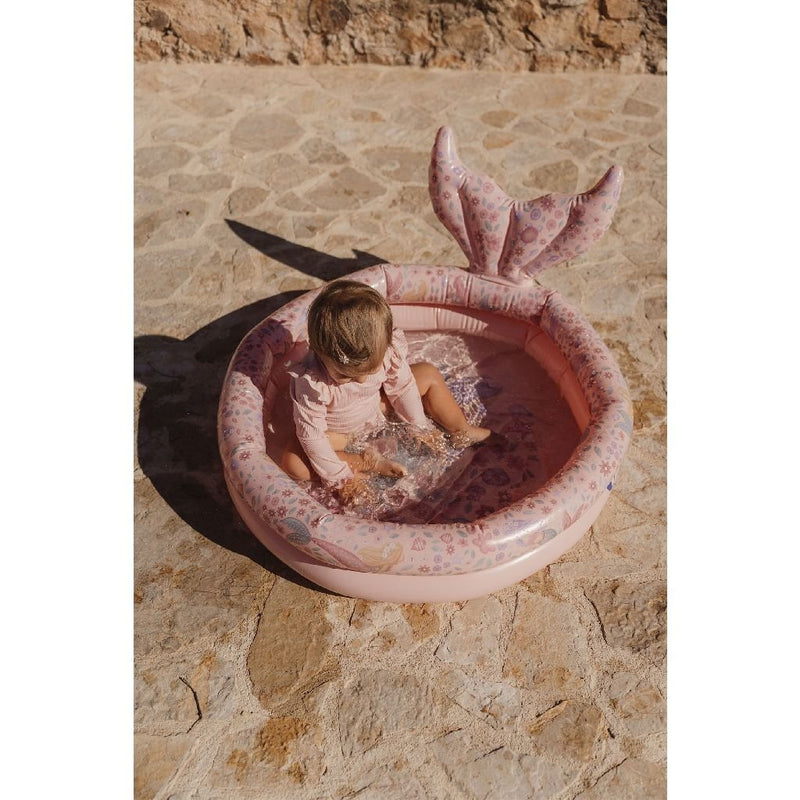 Load image into Gallery viewer, Little dutch dreamy mermaid zwembad met staart 80 cm roze