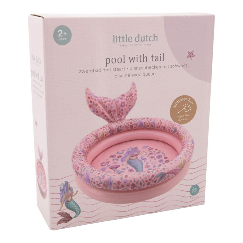 Load image into Gallery viewer, Little dutch dreamy mermaid zwembad met staart 80 cm roze