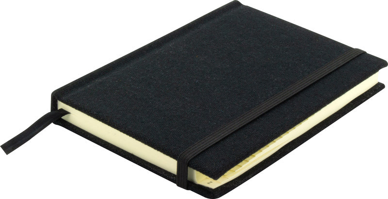 Afbeelding laden in galerijviewer, Kangaro k-5106 alfabetboek a6 a-z linnen hard cover zwart, 208 pagina's, leeslint, elastiek