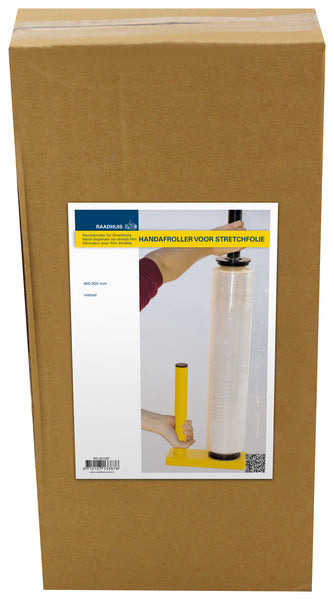 Afbeelding laden in galerijviewer, Raadhuis rd-351197 handafroller voor handwikkelfolie metaal 400-500mm