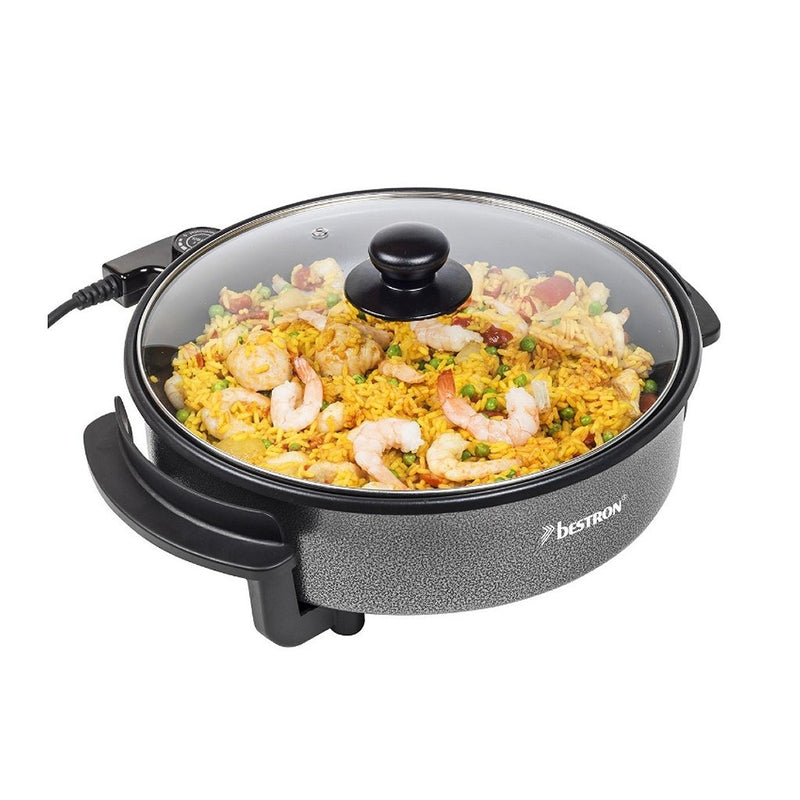 Load image into Gallery viewer, Bestron ahp1200 elektrische multifunctionele party-hapjespan zwart