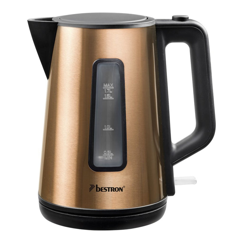 Load image into Gallery viewer, Bestron awk1000co waterkoker 1.7l 2200w koper zwart