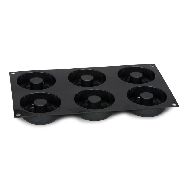 Load image into Gallery viewer, Patisse donutvorm 6 vaks 29x17 cm zwart siliconen
