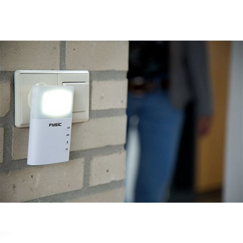 Load image into Gallery viewer, Fysic fd-110 draadloze deurbel met flits wit