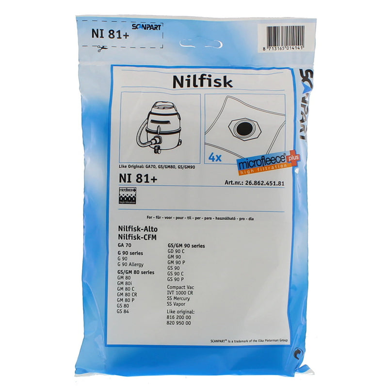 Load image into Gallery viewer, Scanpart stofzak nilfisk gs80-90 micro en