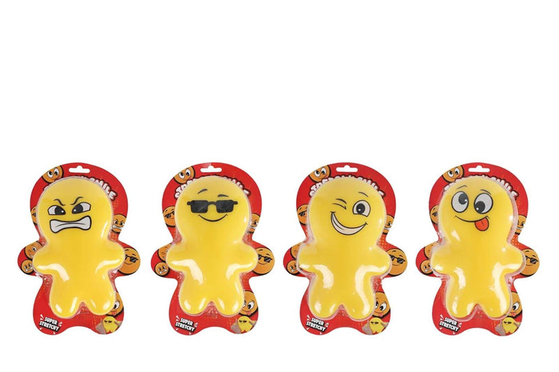 Load image into Gallery viewer, Emoji poppetje squeeze anti-stress 4ass 17cm