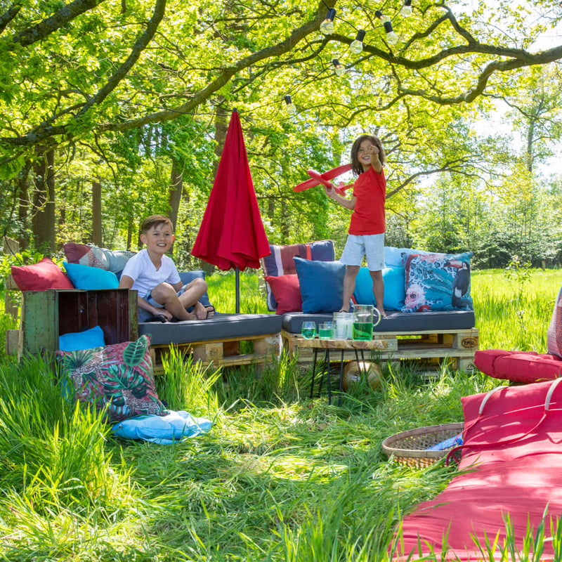 Load image into Gallery viewer, Madison palletkussenset panama grijs