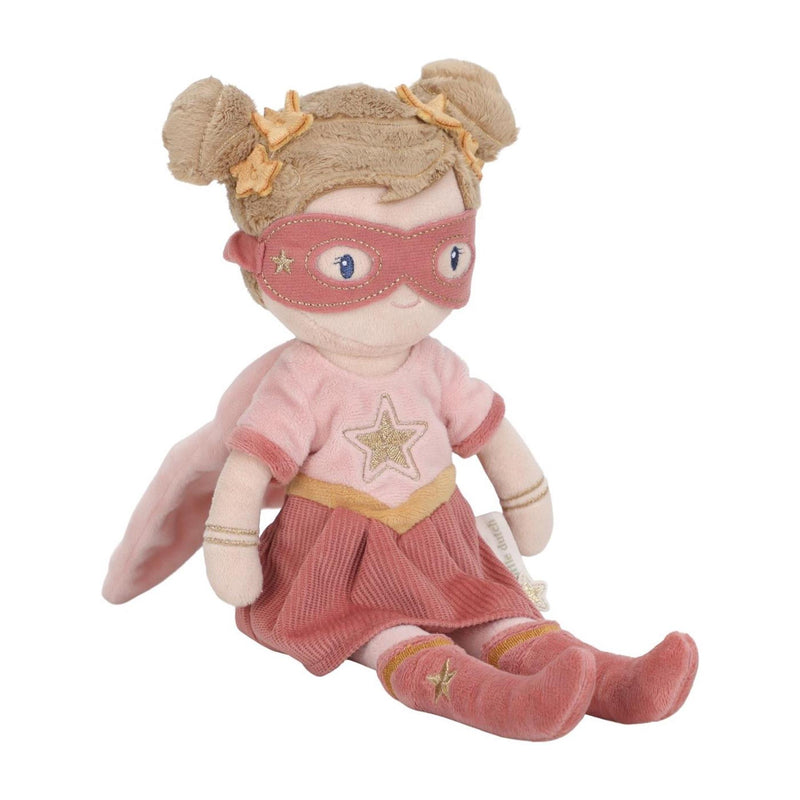 Afbeelding laden in galerijviewer, Little dutch superhero knuffelpop rosa - 35 cm
