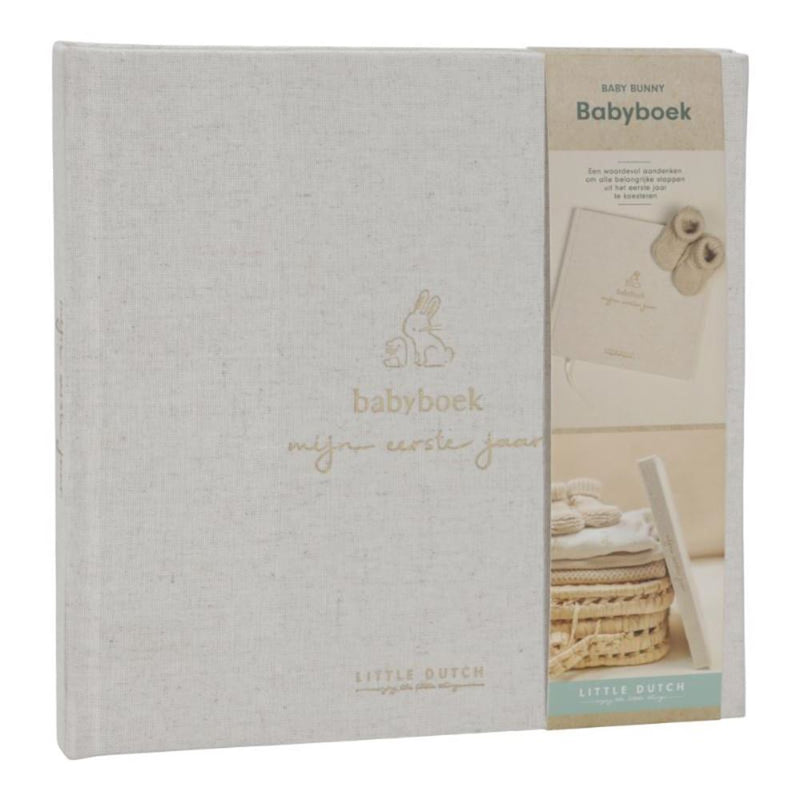 Load image into Gallery viewer, Little dutch babyboek 'mijn eerste jaar' baby bunny