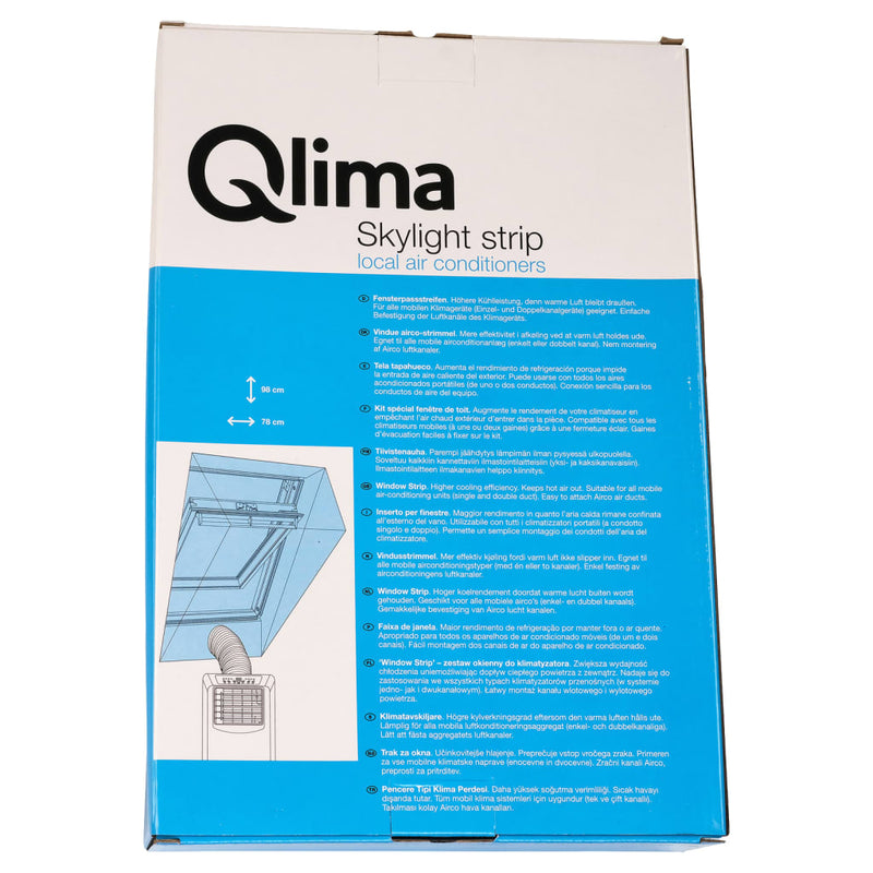 Afbeelding laden in galerijviewer, Qlima Qlima Raammontageset WKR 01 voor draagbare airconditioner grijs