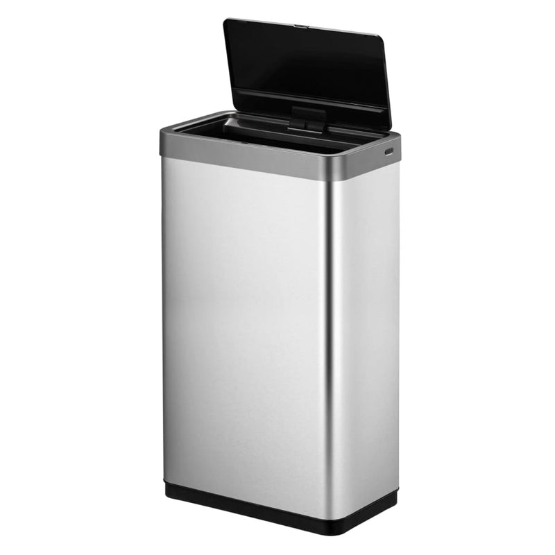 Load image into Gallery viewer, Eko vuilnisbak met sensor mirage x 80 l matzilverkleurig
