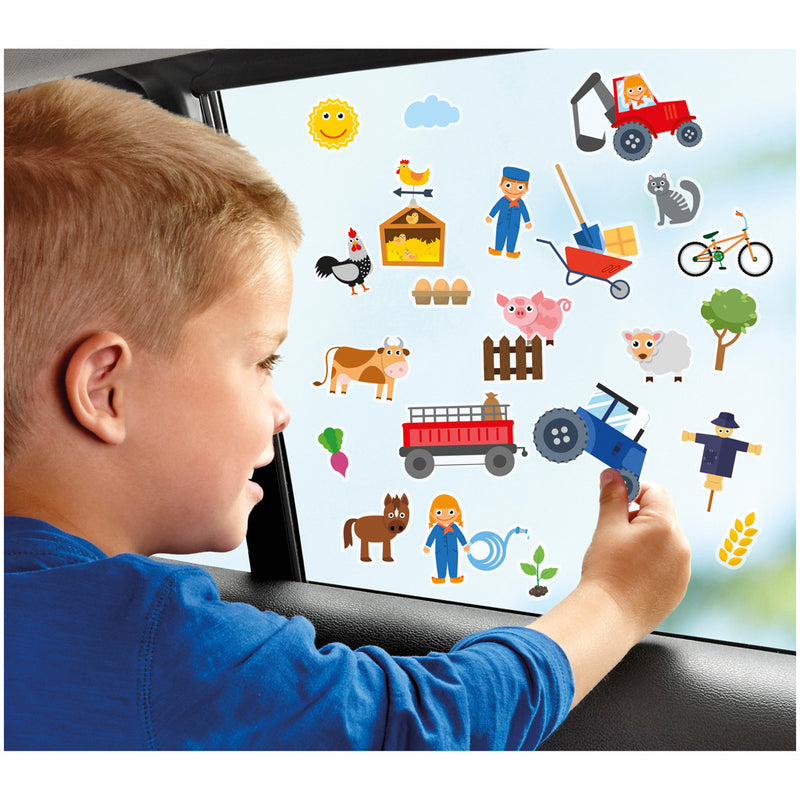 Load image into Gallery viewer, Totum verwijderbare raamstickers boerderij 70 stuks